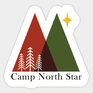 Meatballs Camp North Star vintage t-shirt design Sticker